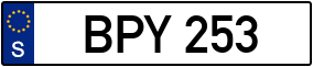 Trailer License Plate
